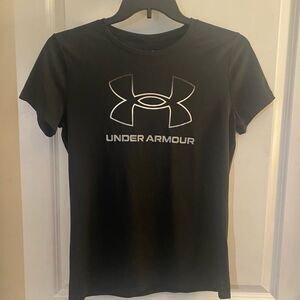 Under Armour Women's Black Heat Gear T-Shirt Sz M